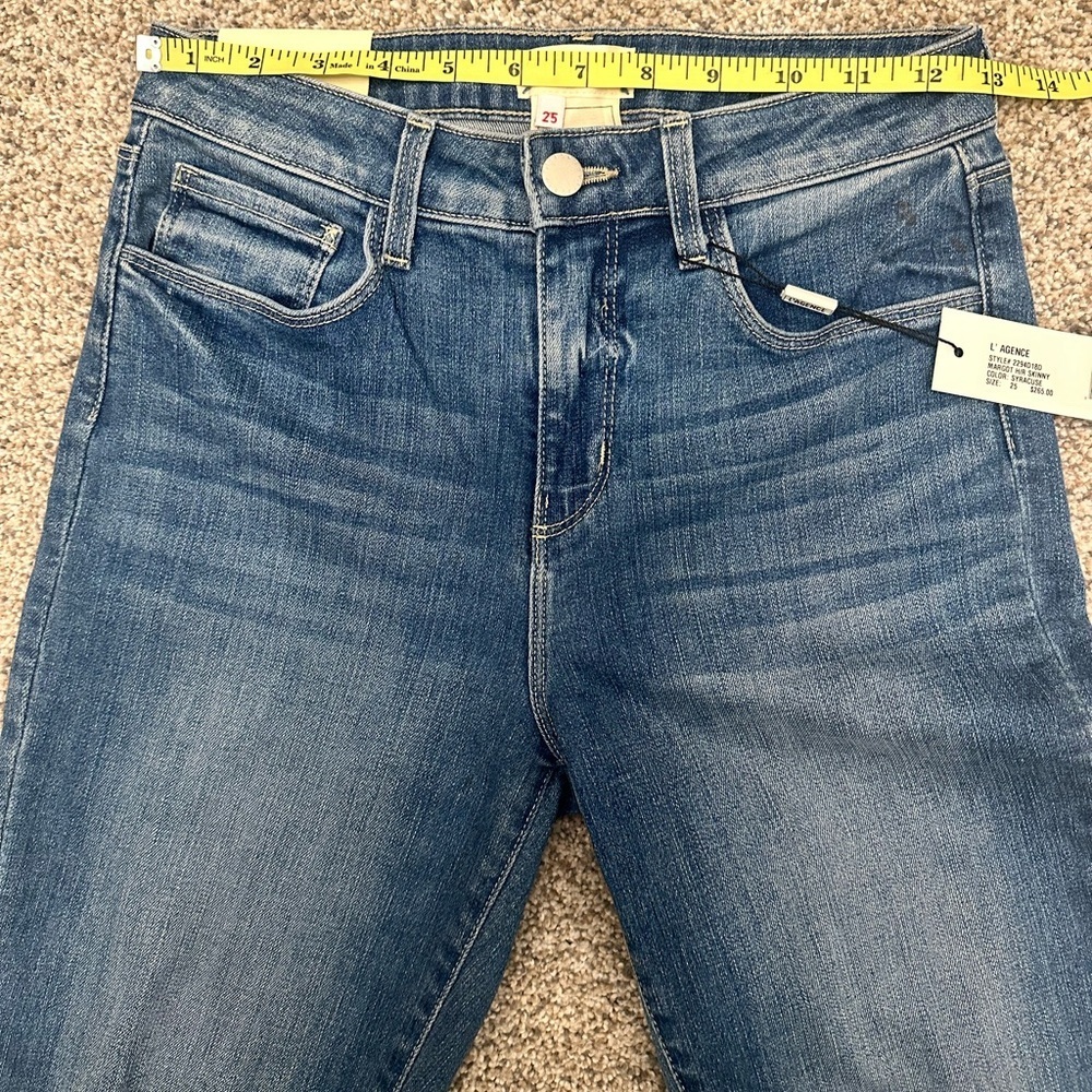 L’Agence Margot High Rise Skinny Slim in Syracuse Women Size 25 NWT $265 MSRP - Picture 7 of 9